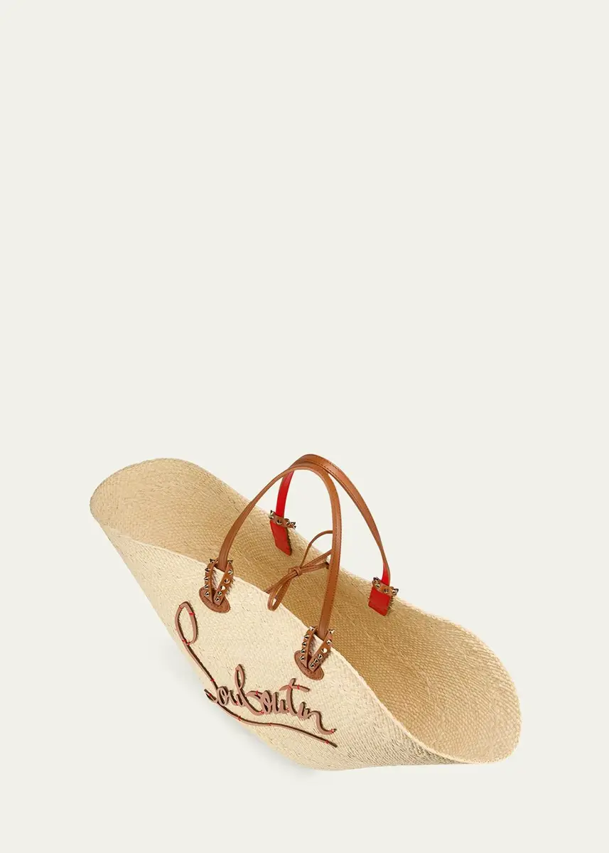 Christian Louboutin Cabata Mini Basket Tote Bag in Raffia | Thumbnail 3 Christian Louboutin Cabata Mini Basket Tote Bag in Raffia | Thumbnail 3