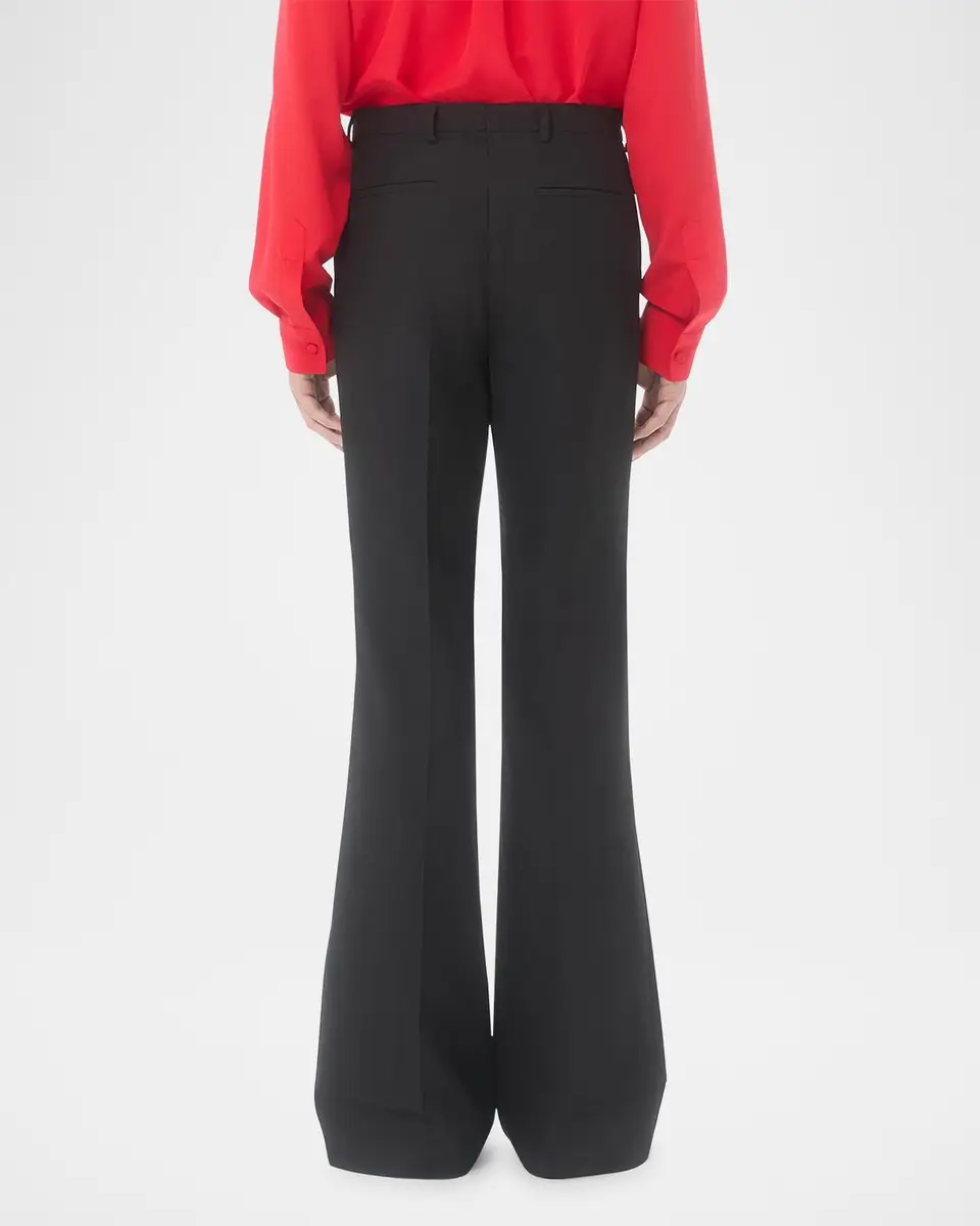Valentino Garavani Men's Wide Leg Flared Flat-Front Pants | Thumbnail 3 Valentino Garavani Men's Wide Leg Flared Flat-Front Pants | Thumbnail 3