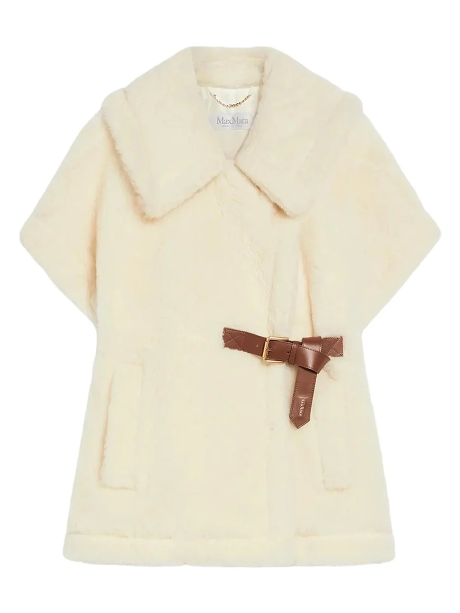Max Mara Alpaca and Wool Teddy Cape