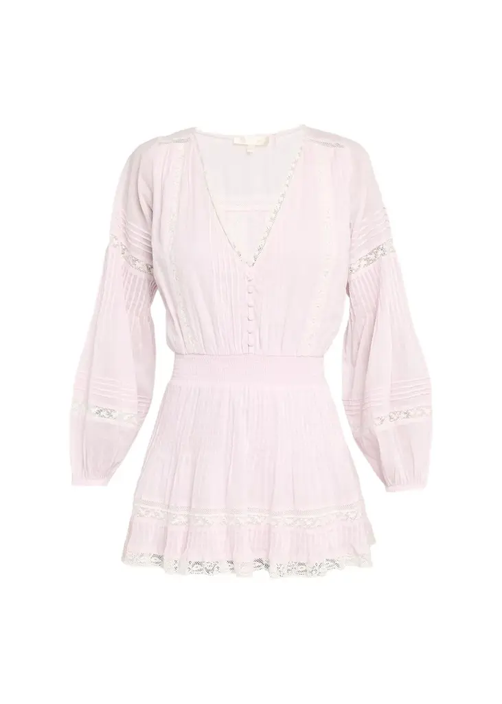 Winfrey Lace-Trim Cotton Mini Dress Winfrey Lace-Trim Cotton Mini Dress