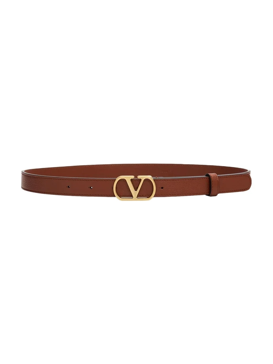 Valentino Garavani VLogo Signature Leather Belt, 20MM