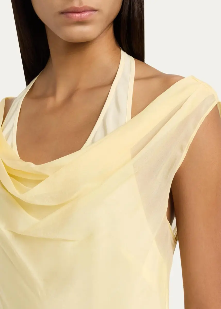SIR. Strobe Silk Off-Shoulder Gown | Thumbnail 5 SIR. Strobe Silk Off-Shoulder Gown | Thumbnail 5