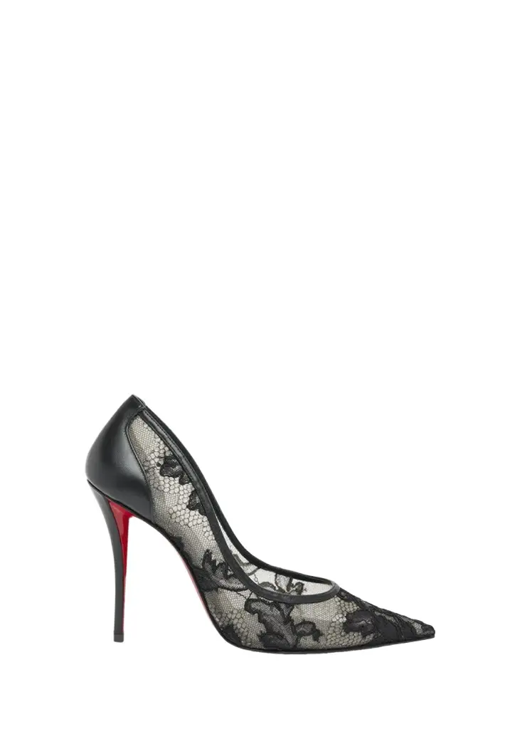 Christian Louboutin 100mm Miss Z Lace Pumps