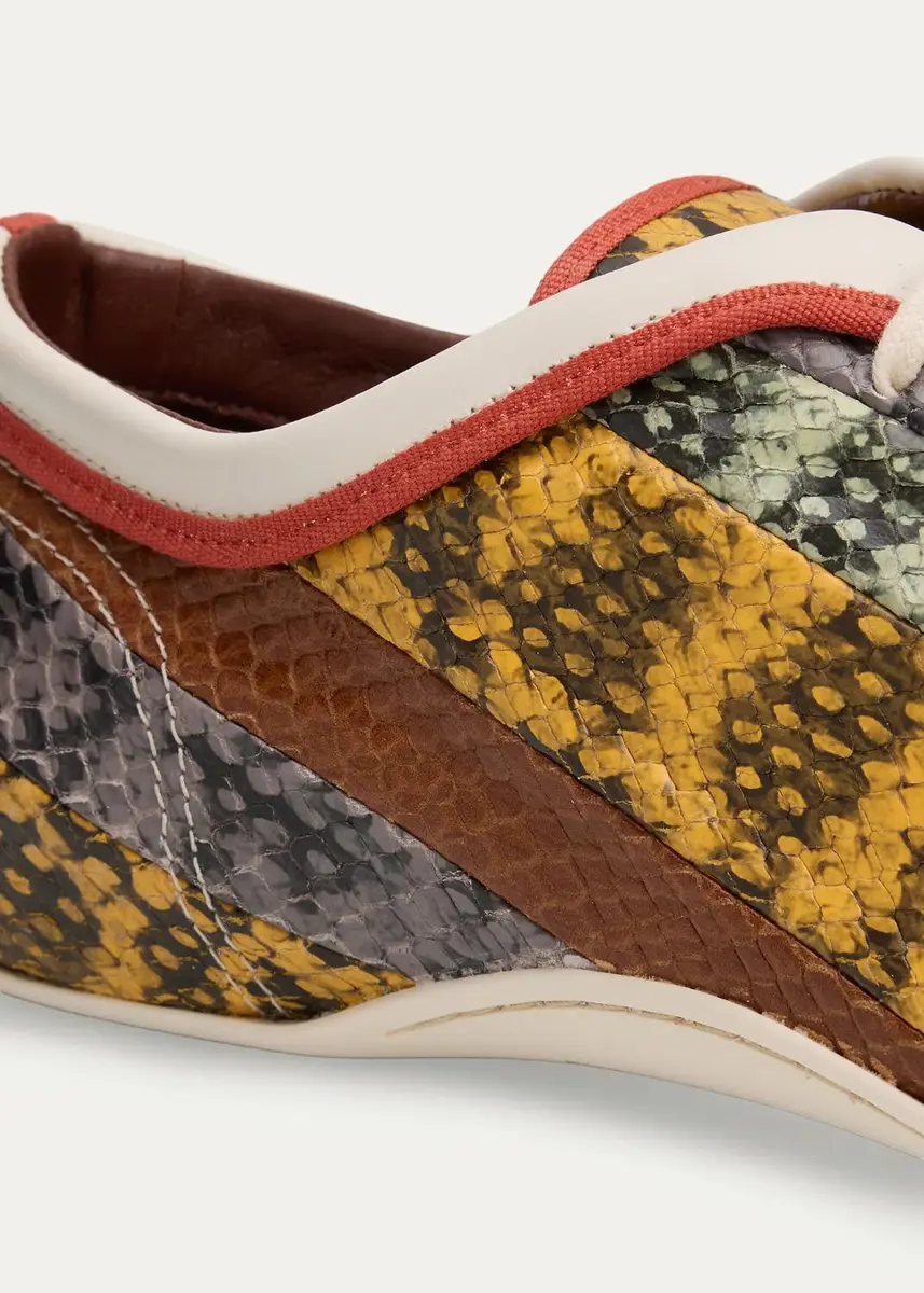Dries Van Noten Multi Snake-Embossed Leather Low-Top Sneakers | Thumbnail 5 Dries Van Noten Multi Snake-Embossed Leather Low-Top Sneakers | Thumbnail 5