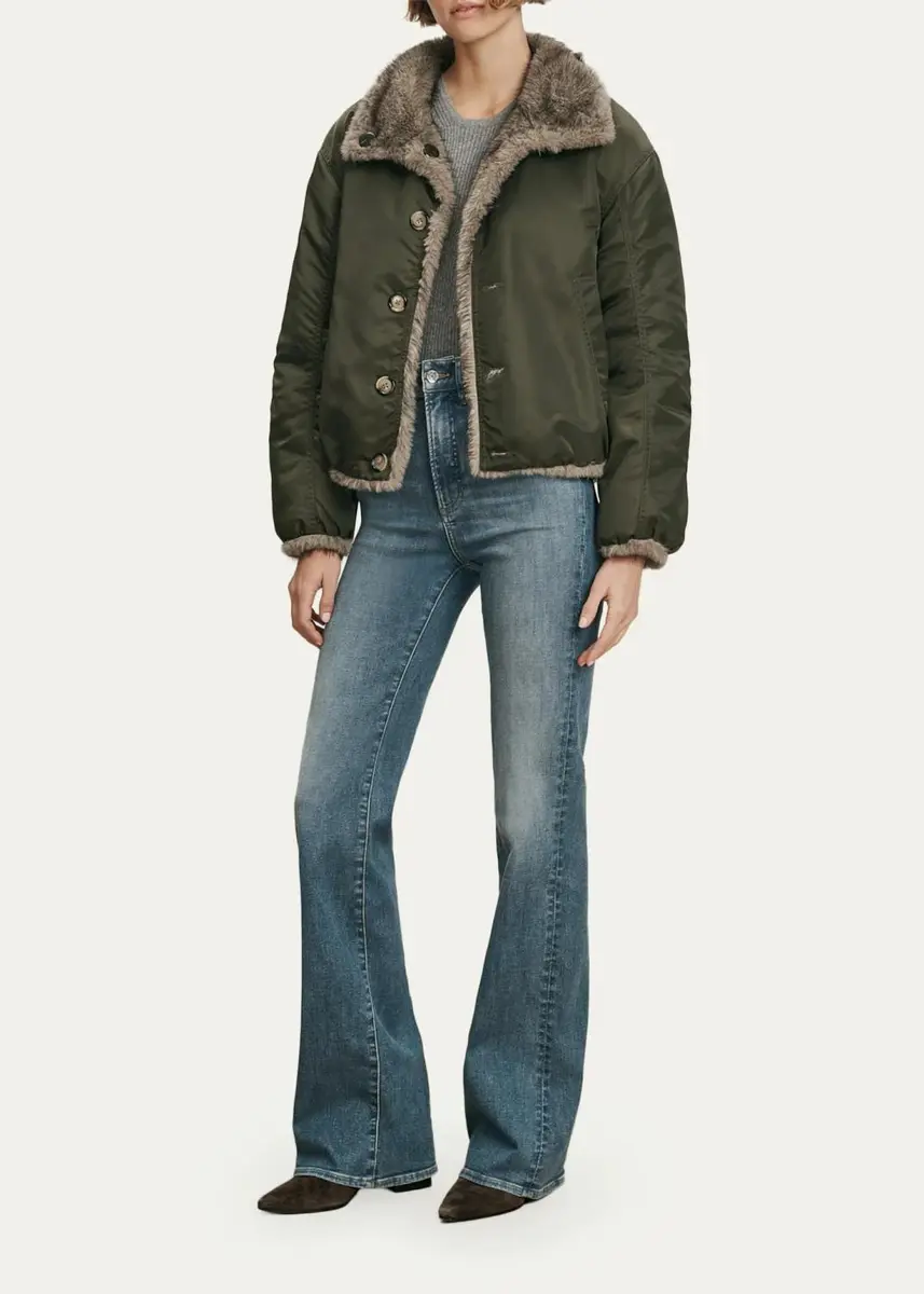 Veronica Beard Varell Reversible Faux Fur Bomber Jacket | Thumbnail 2 Veronica Beard Varell Reversible Faux Fur Bomber Jacket | Thumbnail 2