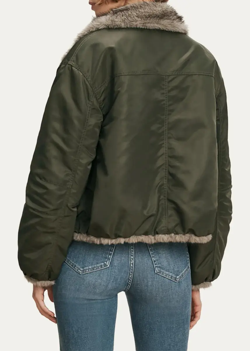 Veronica Beard Varell Reversible Faux Fur Bomber Jacket | Thumbnail 3 Veronica Beard Varell Reversible Faux Fur Bomber Jacket | Thumbnail 3