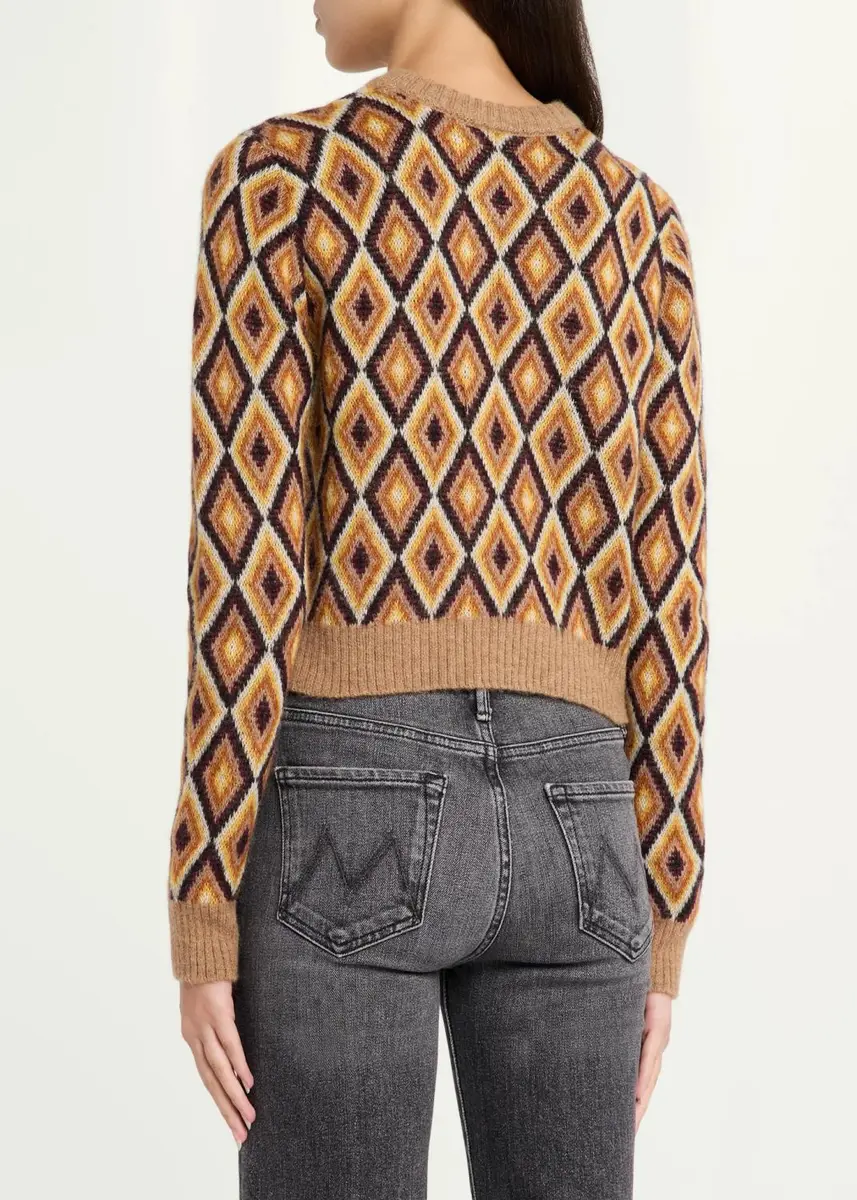 Mother The Diamond Wool Crop Sweater | Thumbnail 3 Mother The Diamond Wool Crop Sweater | Thumbnail 3