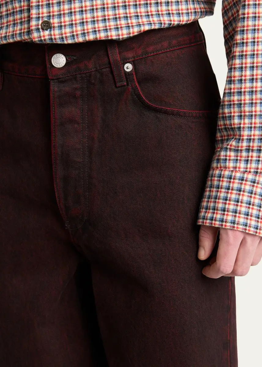 Dries Van Noten Men's Stonewash Straight Leg Five-Pocket Pants | Thumbnail 5 Dries Van Noten Men's Stonewash Straight Leg Five-Pocket Pants | Thumbnail 5