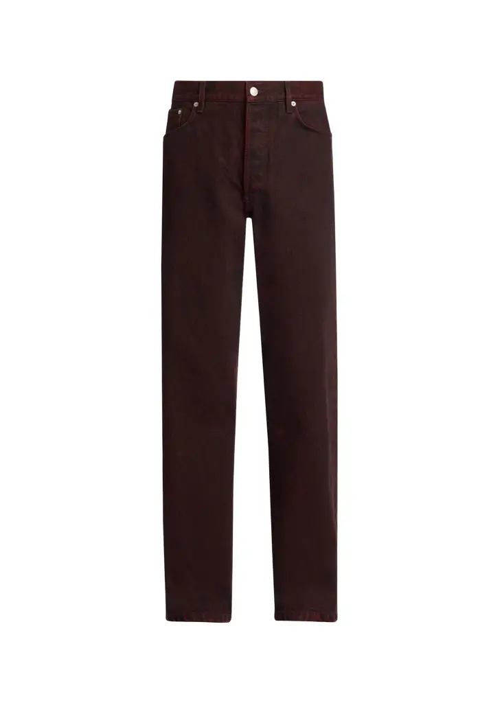 Dries Van Noten Men's Stonewash Straight Leg Five-Pocket Pants