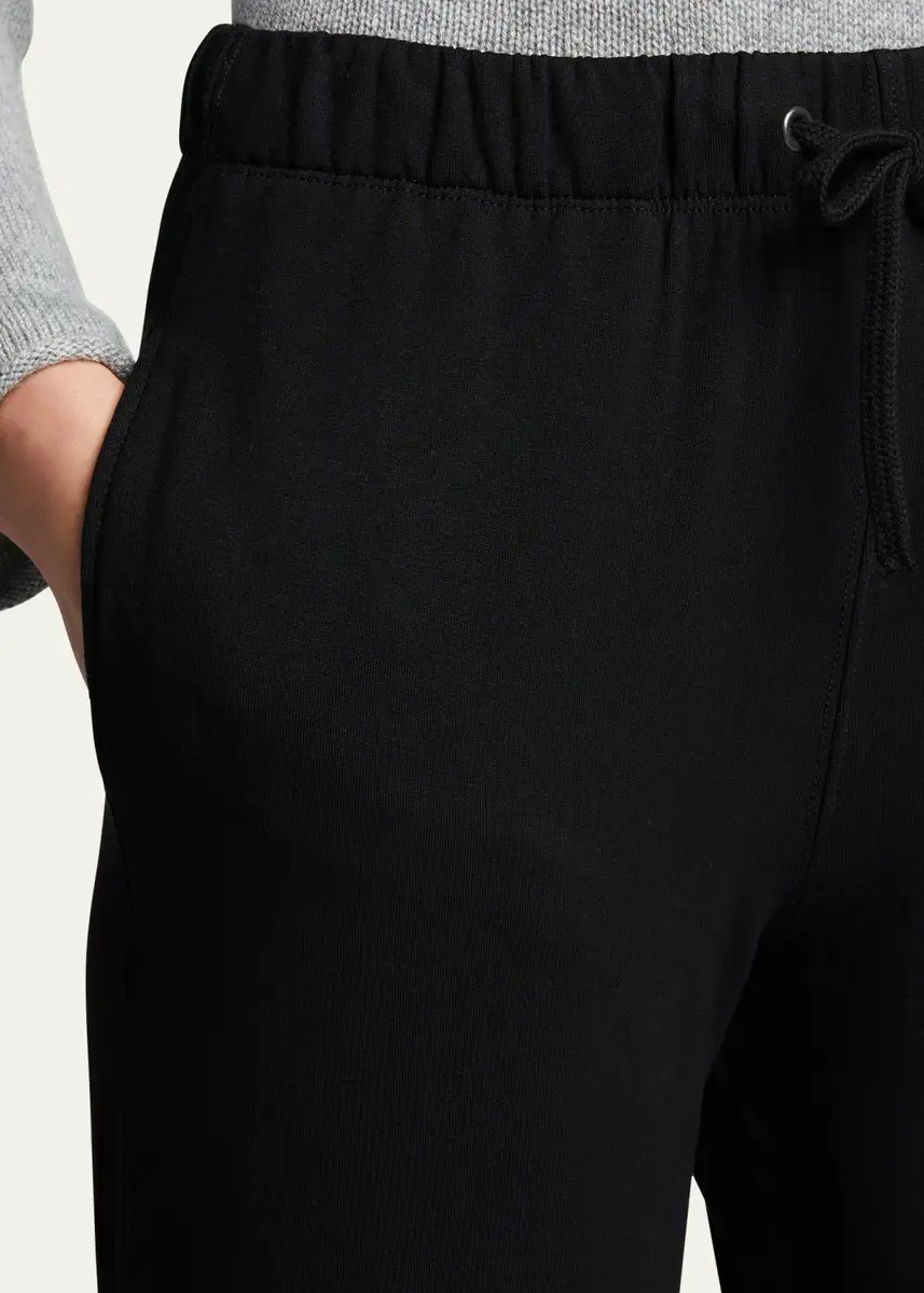 MAJESTIC FILATURES Drawstring French Terry Pants with Rolled Hem | Thumbnail 5