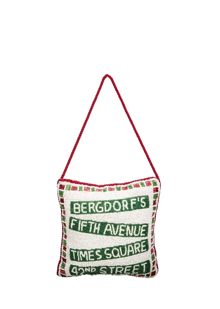 Sudha Pennathur NYC Street Signs Beaded Doorknocker