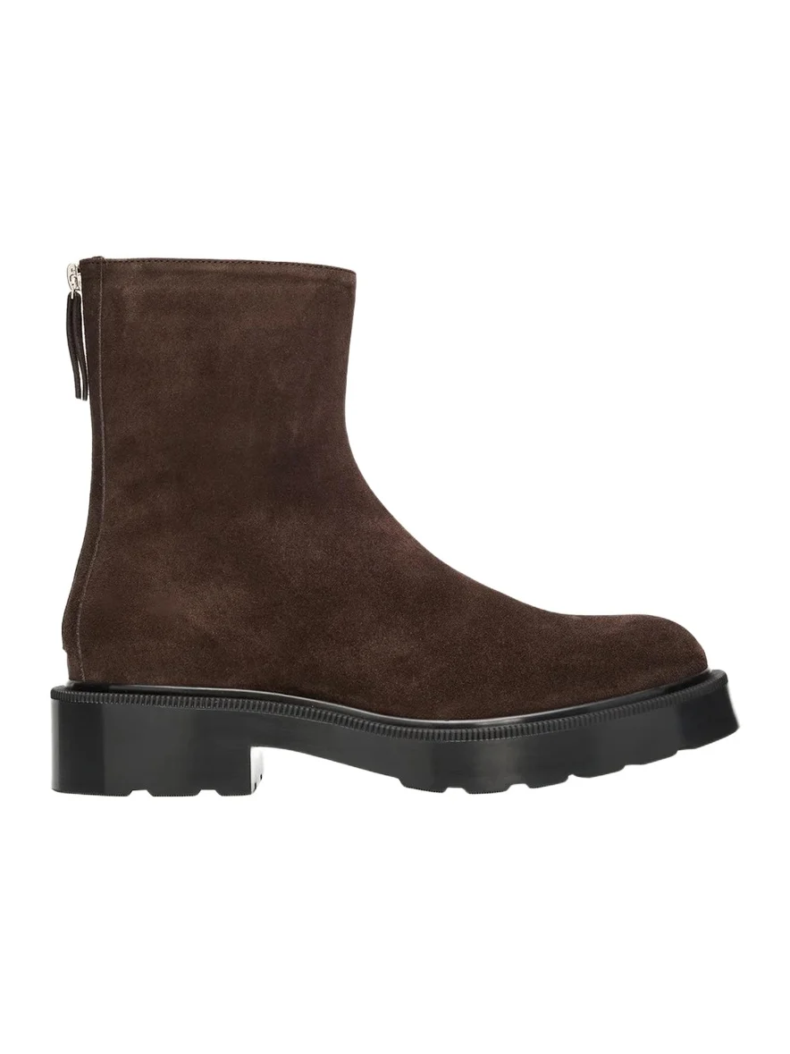 The Row Nobilis Suede Ankle Boots