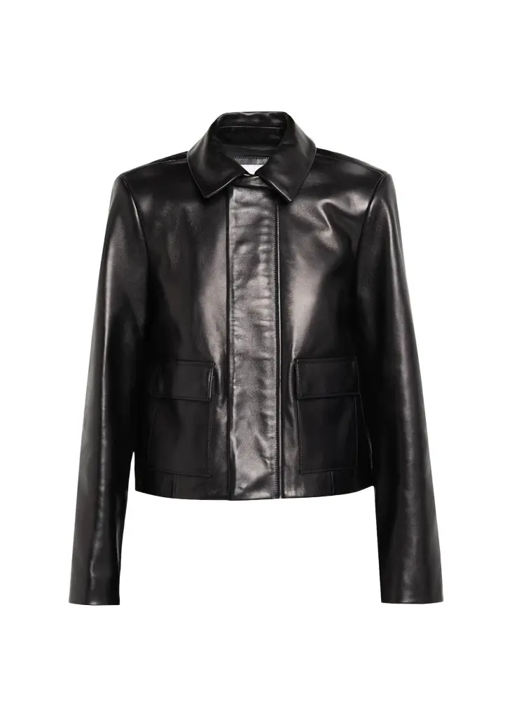 Remi Leather Zip Jacket Remi Leather Zip Jacket