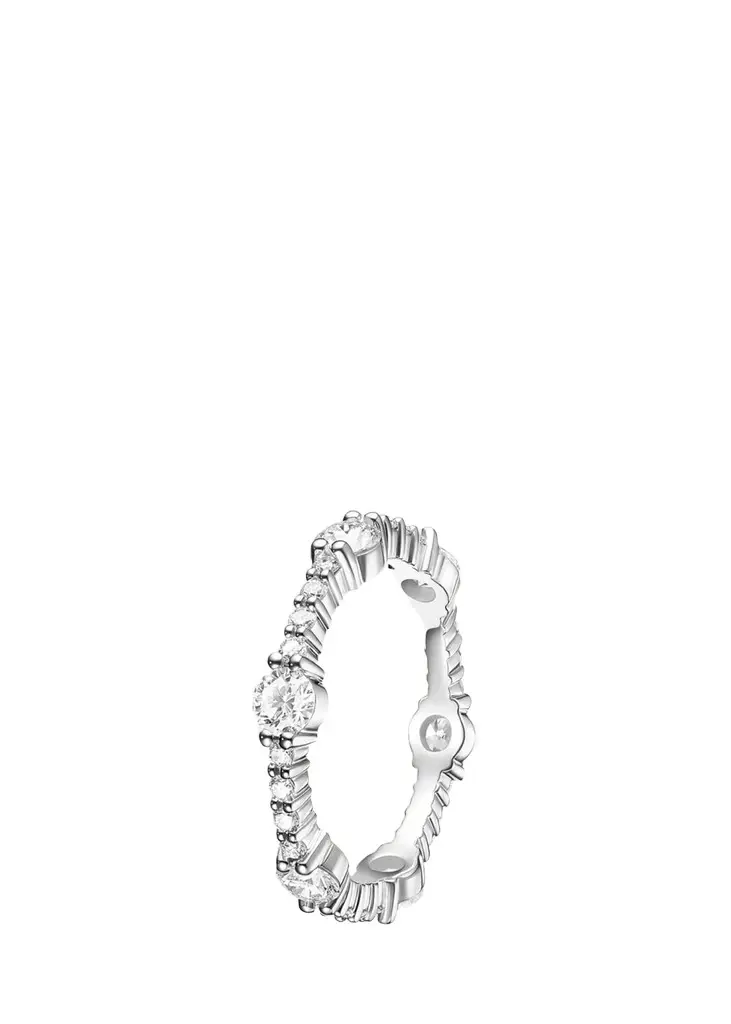 Sadie 18K White Gold Alternating Diamond Eternity Ring Sadie 18K White Gold Alternating Diamond Eternity Ring