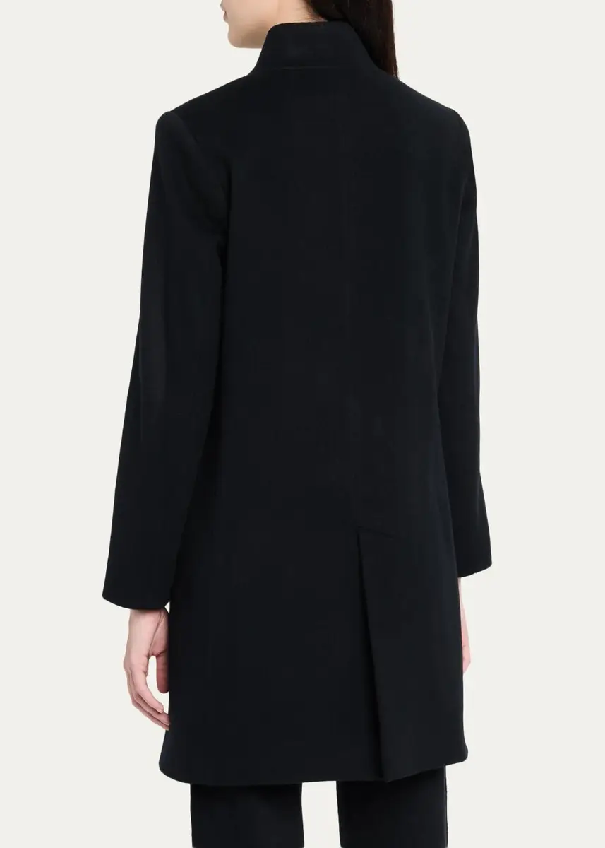 Cinzia Rocca Inverted Notch Collar Pure Wool Coat | Thumbnail 3 Cinzia Rocca Inverted Notch Collar Pure Wool Coat | Thumbnail 3
