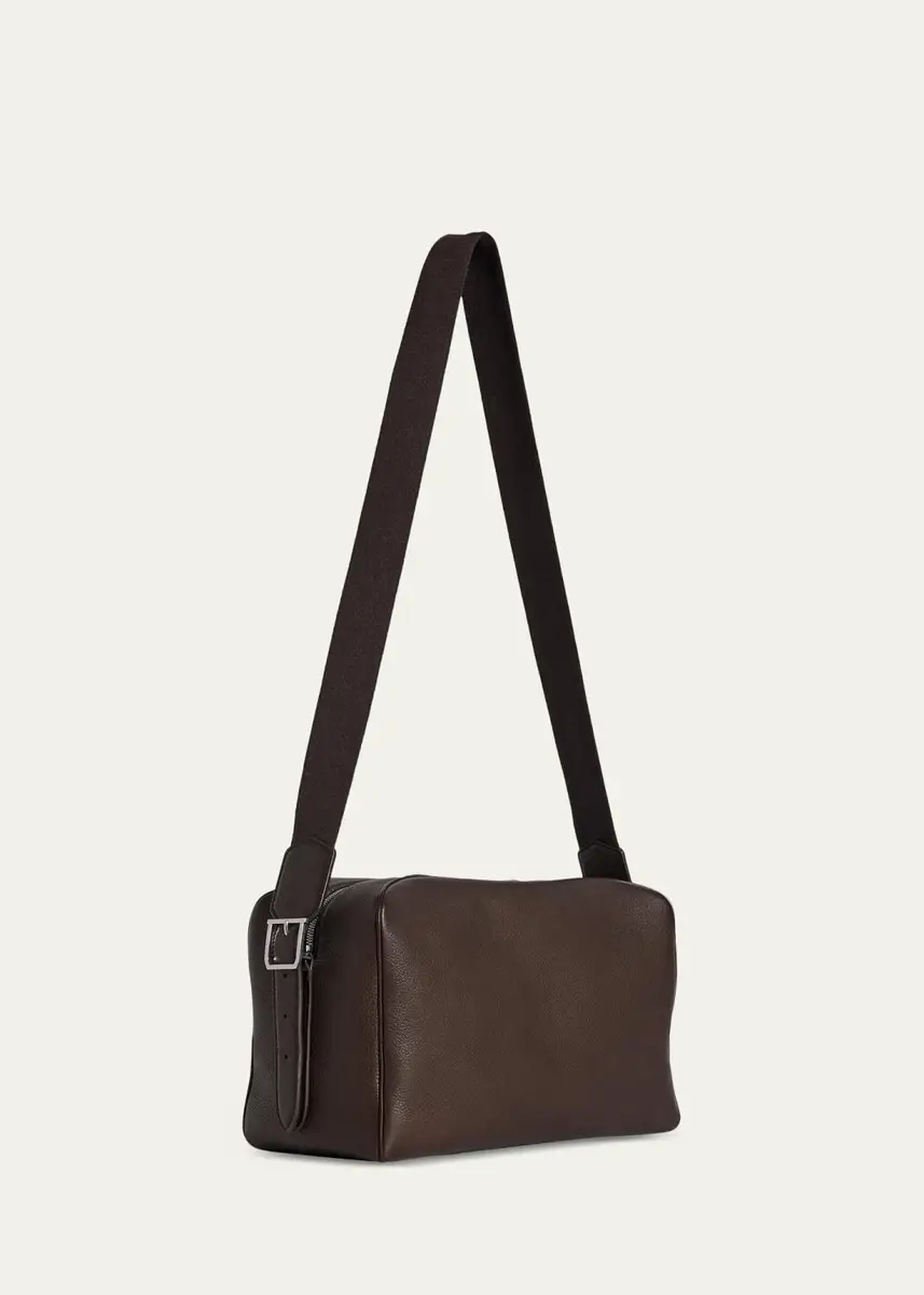 The Row Men's Jerome Grained Leather Crossbody Bag | Thumbnail 2