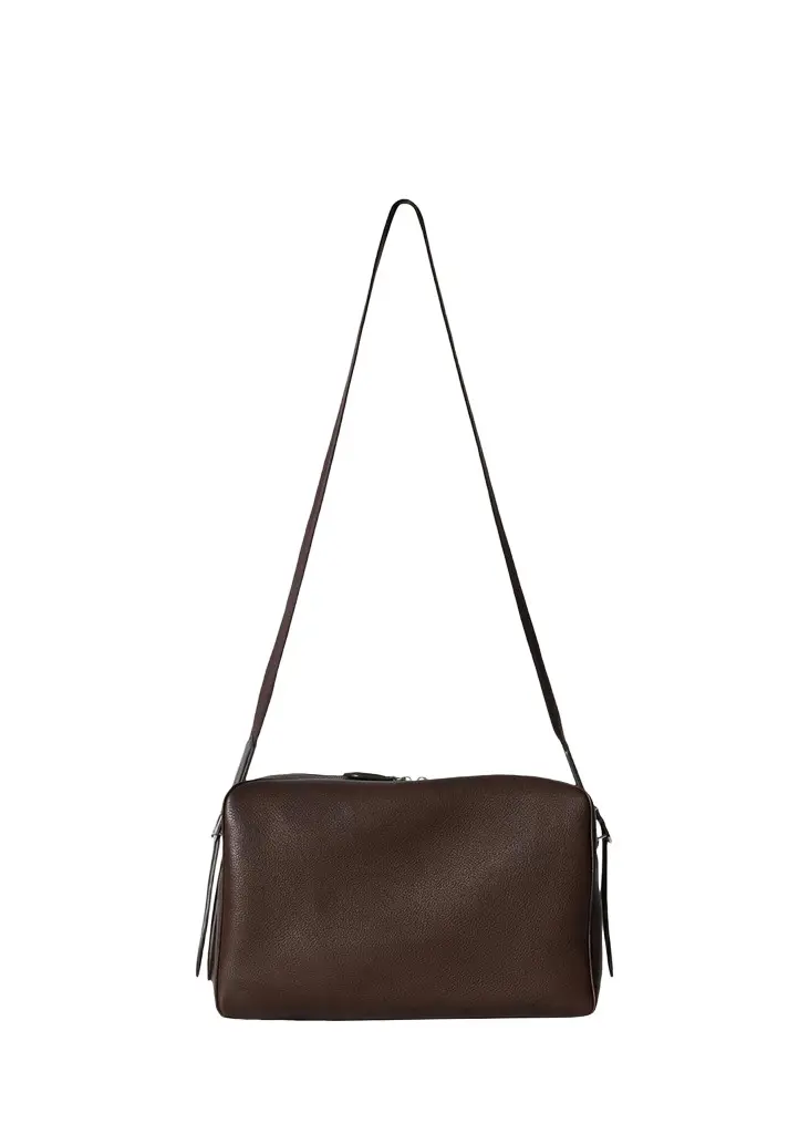 The Row Men's Jerome Grained Leather Crossbody Bag