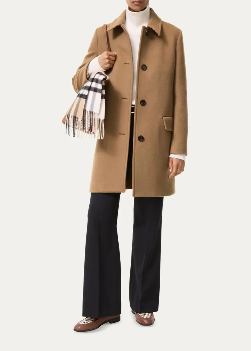 Burberry Gosford Wool-Cashmere Single-Breasted Coat | Thumbnail 2