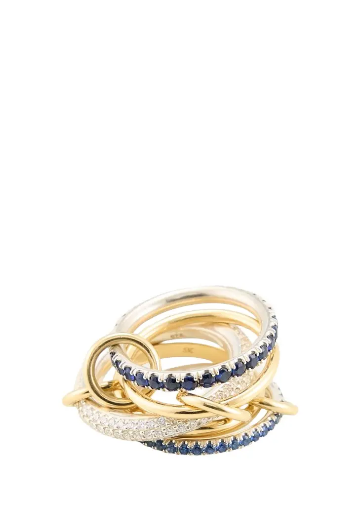 Bergdorf 125th Exclusive 5-Band Ring with Diamonds and Sapphires Bergdorf 125th Exclusive 5-Band Ring with Diamonds and Sapphires