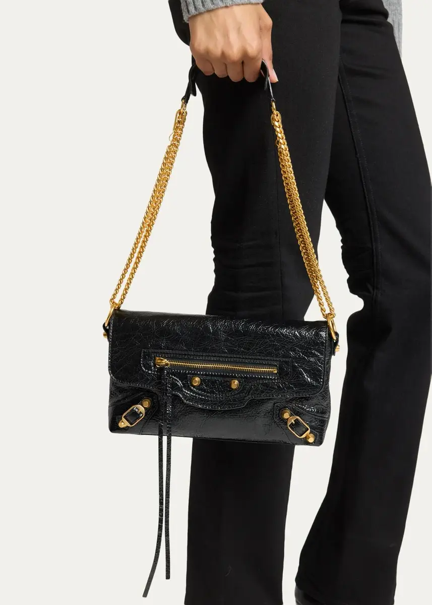 Balenciaga Le City Arena Leather Clutch Bag | Thumbnail 2