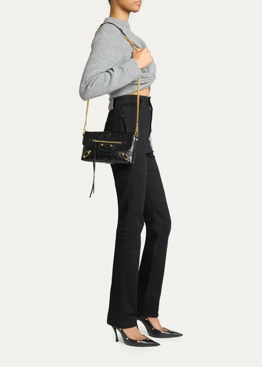 Balenciaga Le City Arena Leather Clutch Bag | Thumbnail 5