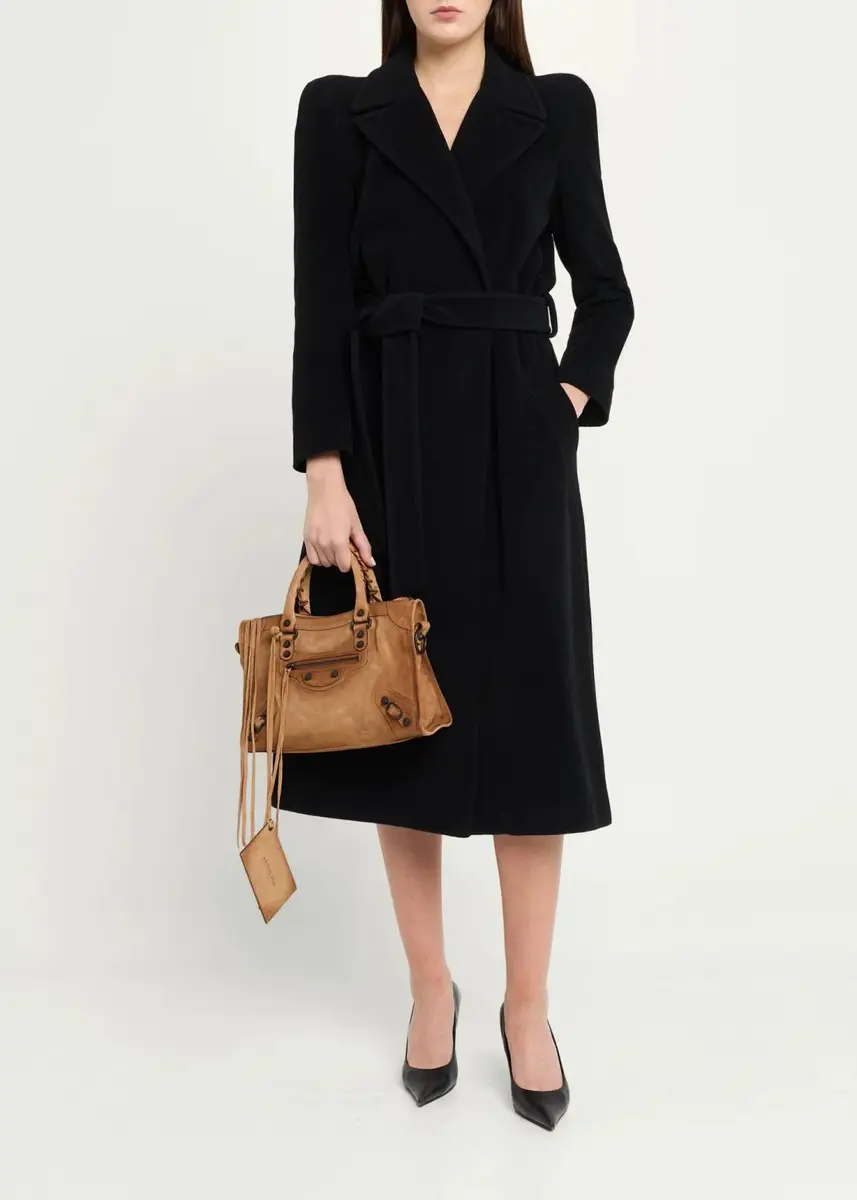 Balenciaga Le City Small Waxed Suede Top-Handle Bag | Thumbnail 5 Balenciaga Le City Small Waxed Suede Top-Handle Bag | Thumbnail 5