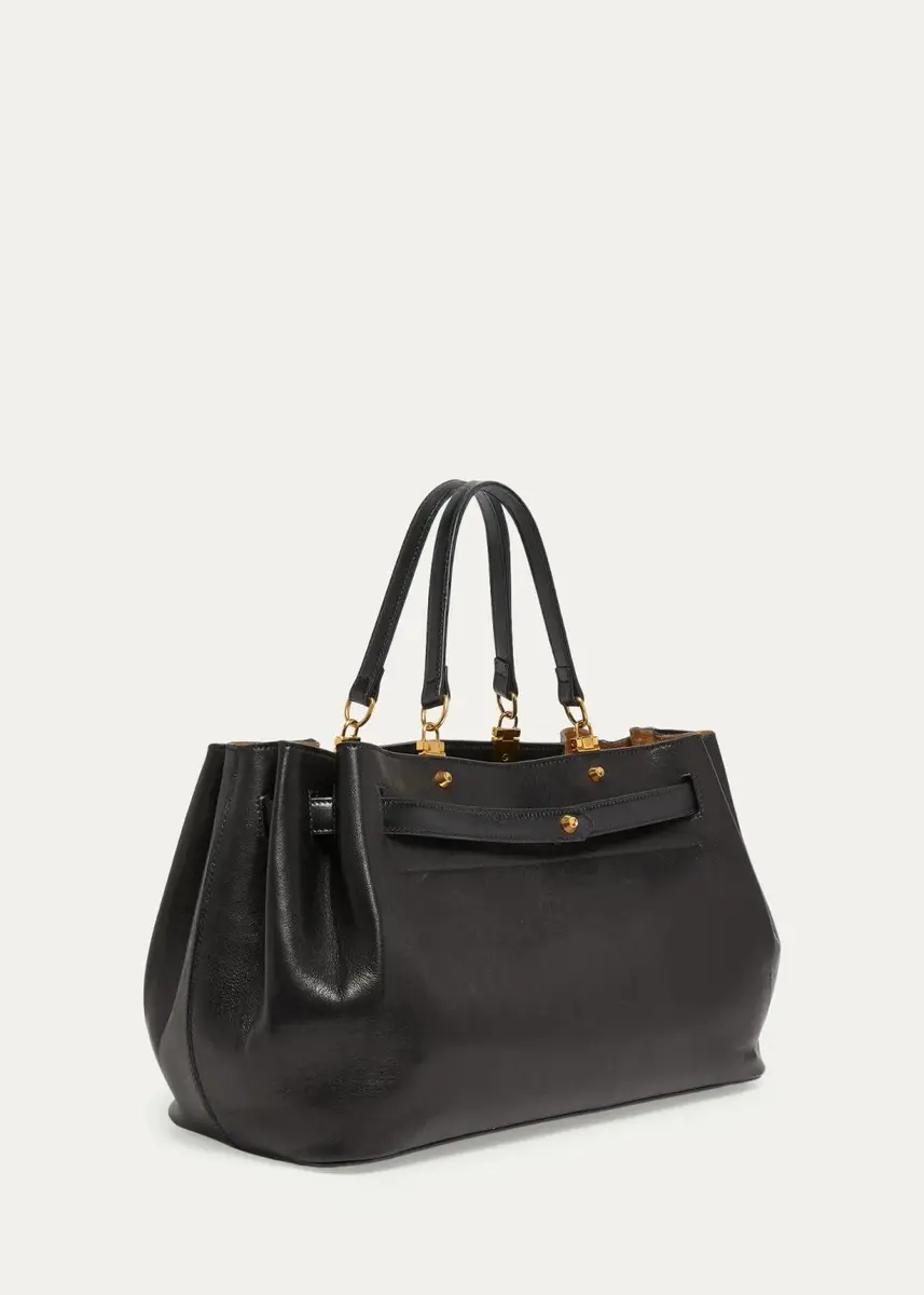 Balenciaga Fan Medium Leather Carryall Bag | Thumbnail 3 Balenciaga Fan Medium Leather Carryall Bag | Thumbnail 3