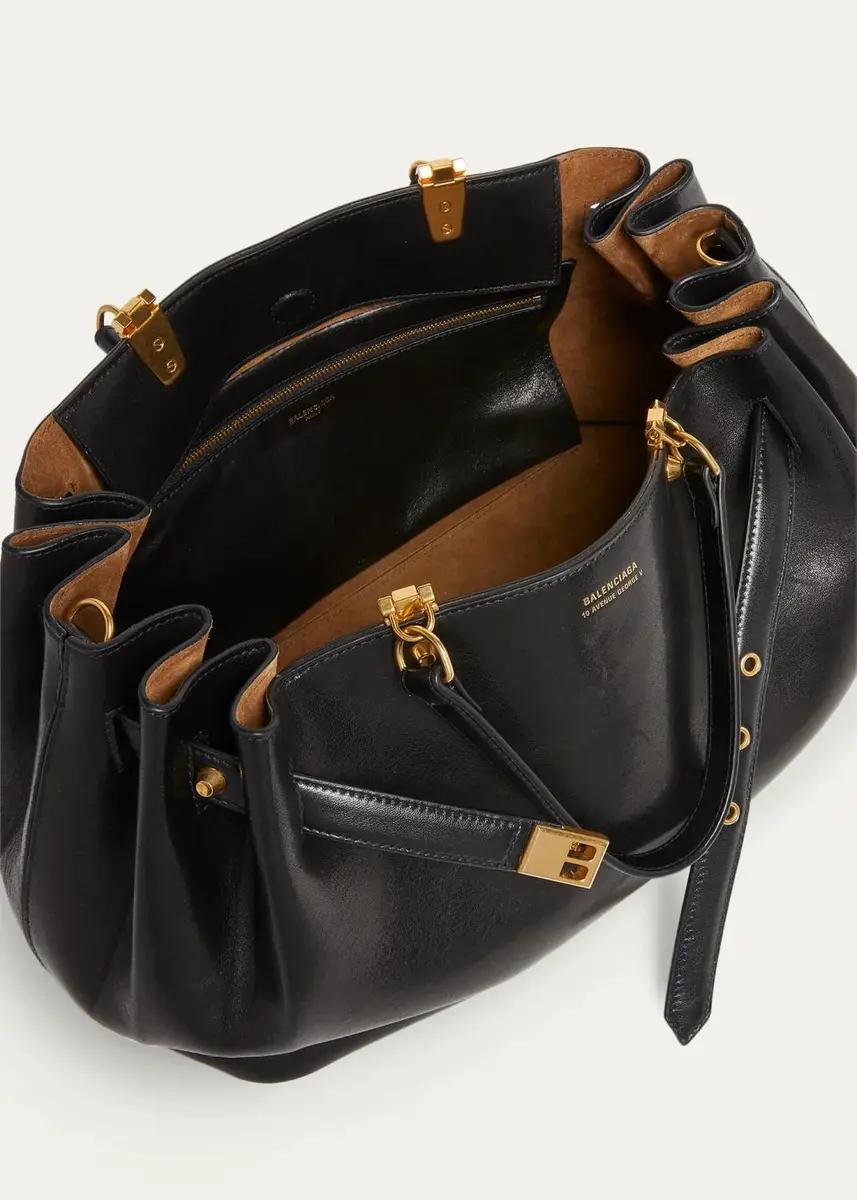 Balenciaga Fan Medium Leather Carryall Bag | Thumbnail 4 Balenciaga Fan Medium Leather Carryall Bag | Thumbnail 4