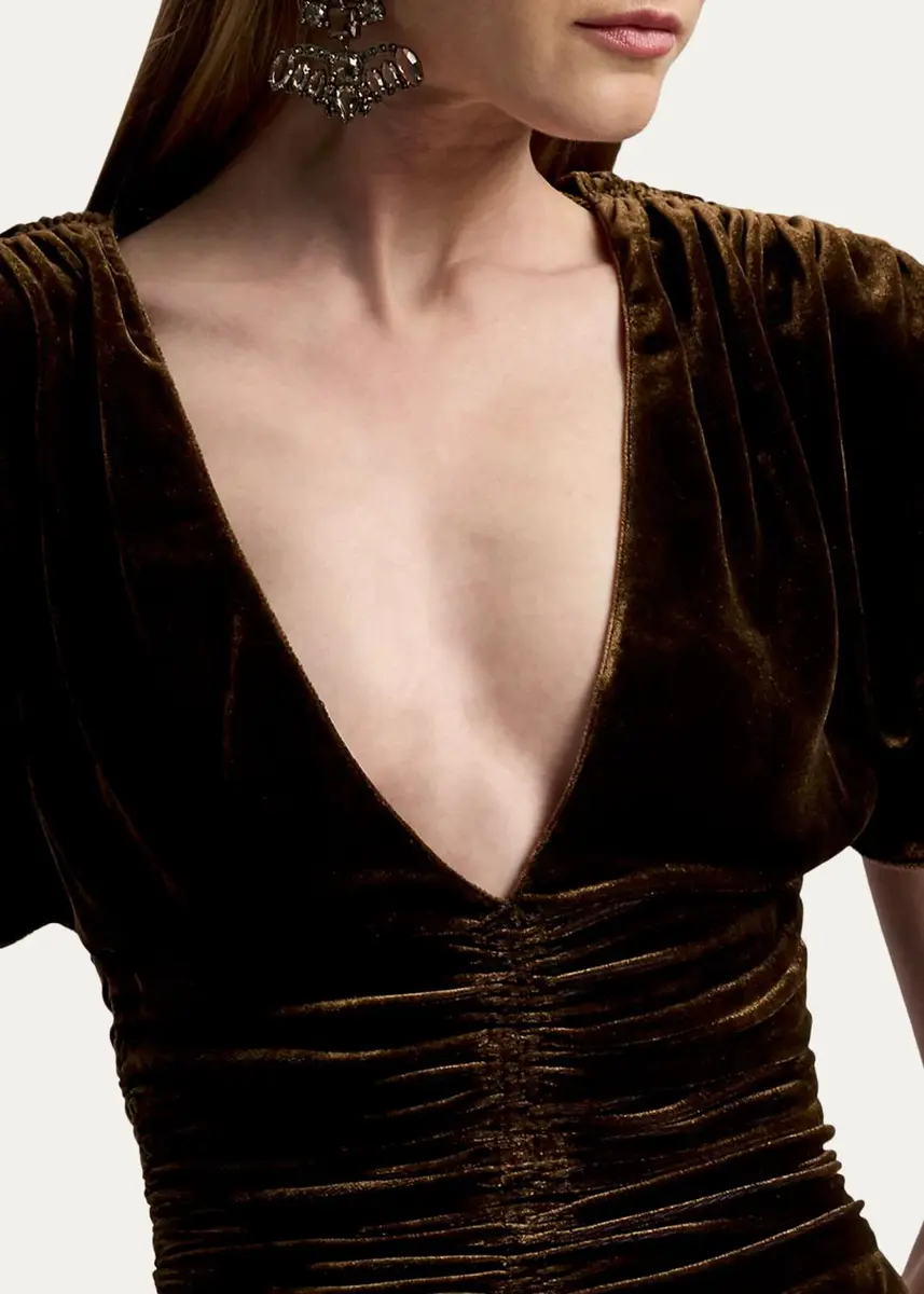 Ralph Lauren Collection Charisse Changeant Velvet Evening Dress | Thumbnail 5 Ralph Lauren Collection Charisse Changeant Velvet Evening Dress | Thumbnail 5