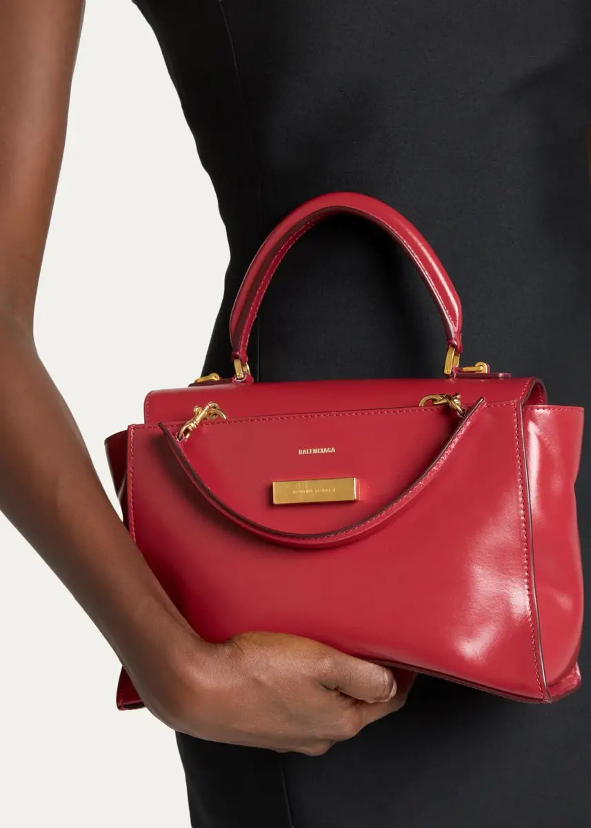 Balenciaga Hourglass Avenue Box Leather Top-Handle Bag | Thumbnail 2 Balenciaga Hourglass Avenue Box Leather Top-Handle Bag | Thumbnail 2