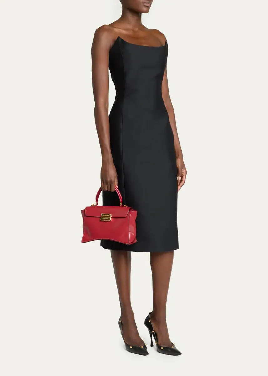 Balenciaga Hourglass Avenue Box Leather Top-Handle Bag | Thumbnail 5 Balenciaga Hourglass Avenue Box Leather Top-Handle Bag | Thumbnail 5