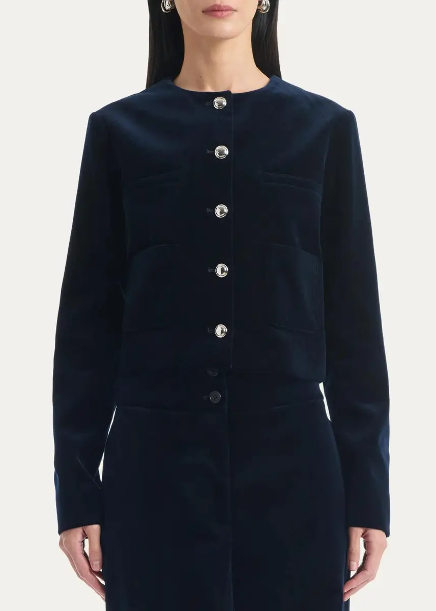Altuzarra Bernadette Velvet Jacket | Thumbnail 4 Altuzarra Bernadette Velvet Jacket | Thumbnail 4