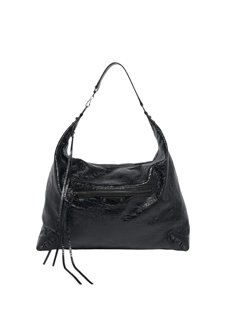 Le City Large Arena Leather Hobo Bag