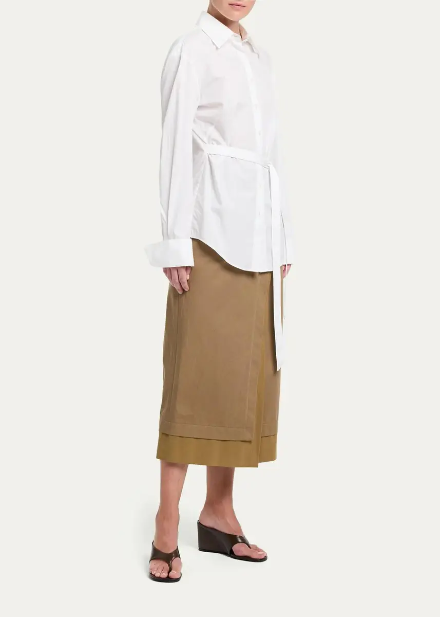 TWP The Night We Met Belted Button-Front Shirt | Thumbnail 2 TWP The Night We Met Belted Button-Front Shirt | Thumbnail 2