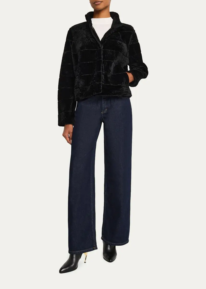 Gorski Reversible Textured Lamb Shearling Jacket | Thumbnail 2 Gorski Reversible Textured Lamb Shearling Jacket | Thumbnail 2