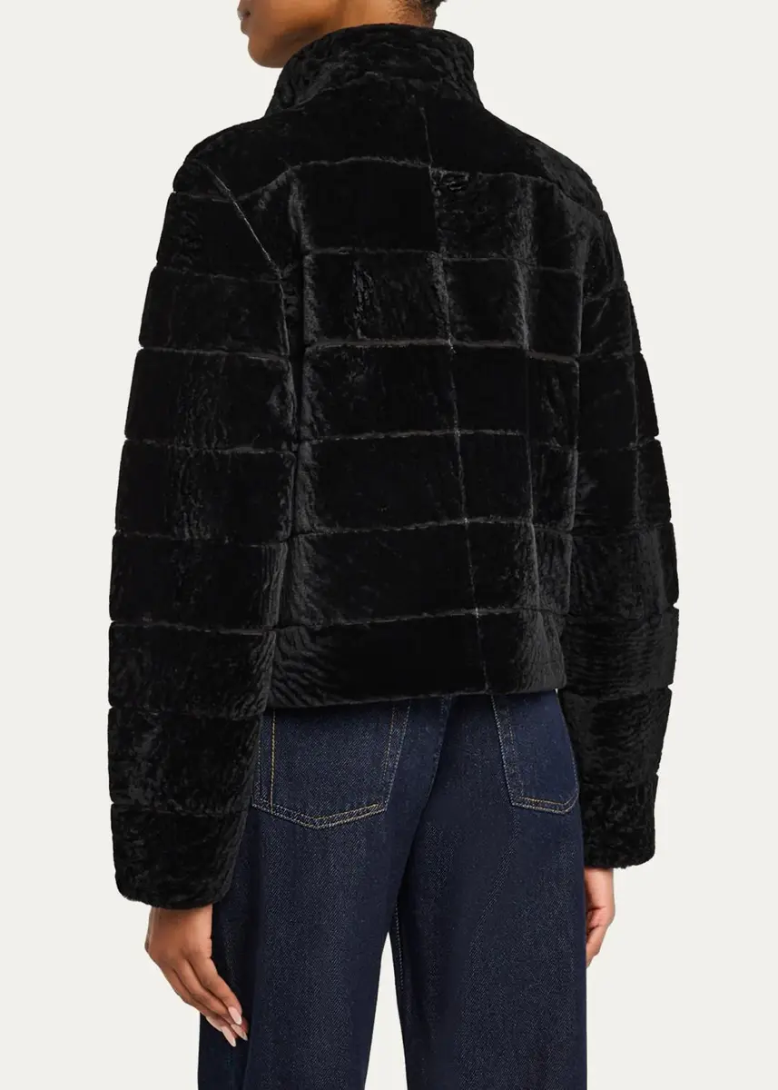 Gorski Reversible Textured Lamb Shearling Jacket | Thumbnail 3 Gorski Reversible Textured Lamb Shearling Jacket | Thumbnail 3