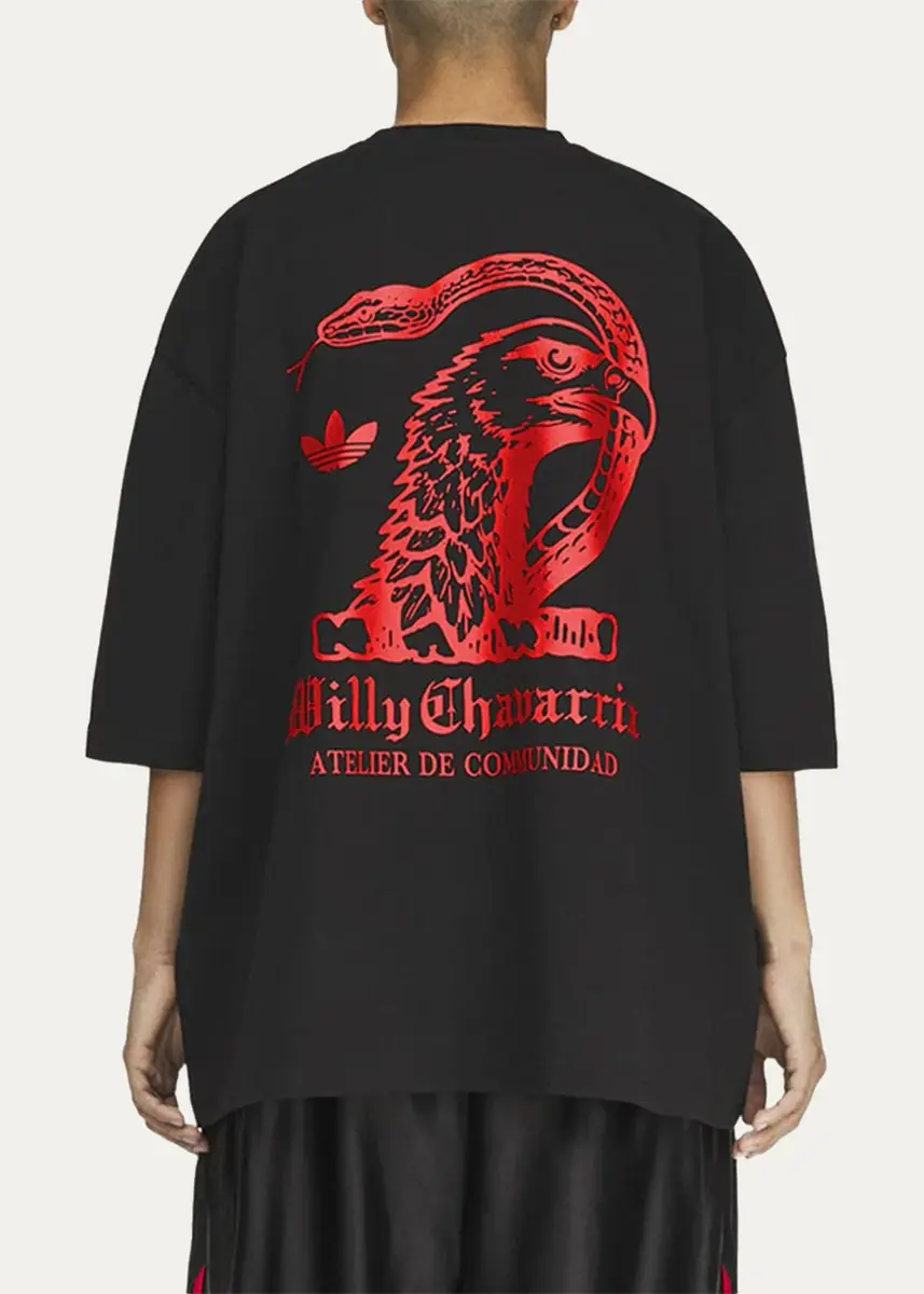 Adidas Men's x Willy Chavarria Atelier Cotton T-Shirt | Thumbnail 3