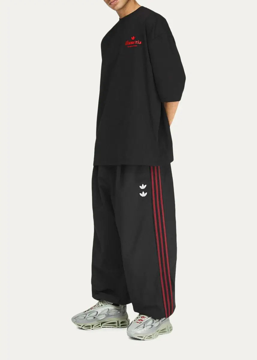 Adidas Men's x Willy Chavarria Dark Rose Cotton T-Shirt | Thumbnail 2