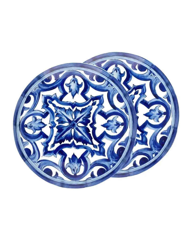 Dolce & Gabbana Casa Blu Mediterraneo Stella Bread Plates, Set of 2