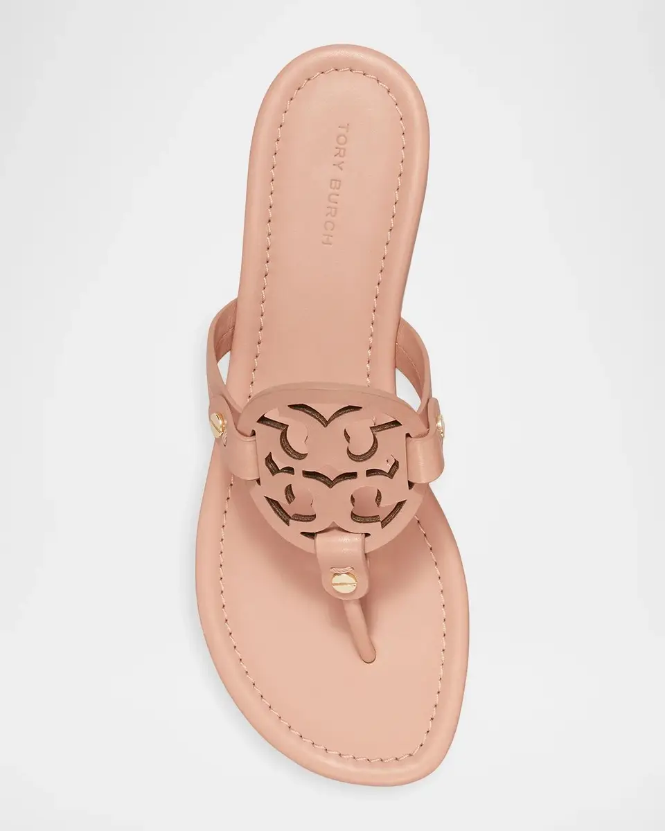 Tory Burch Miller Leather Logo Thong Sandals | Thumbnail 3 Tory Burch Miller Leather Logo Thong Sandals | Thumbnail 3