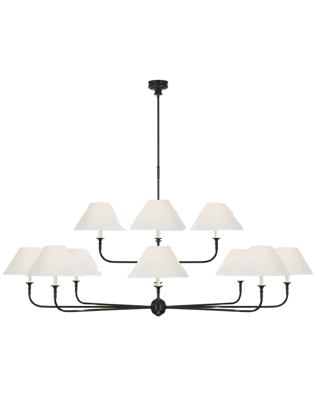 Visual Comfort Signature Piaf Oversized Two-Tier Chandelier by Thomas O 'Brien