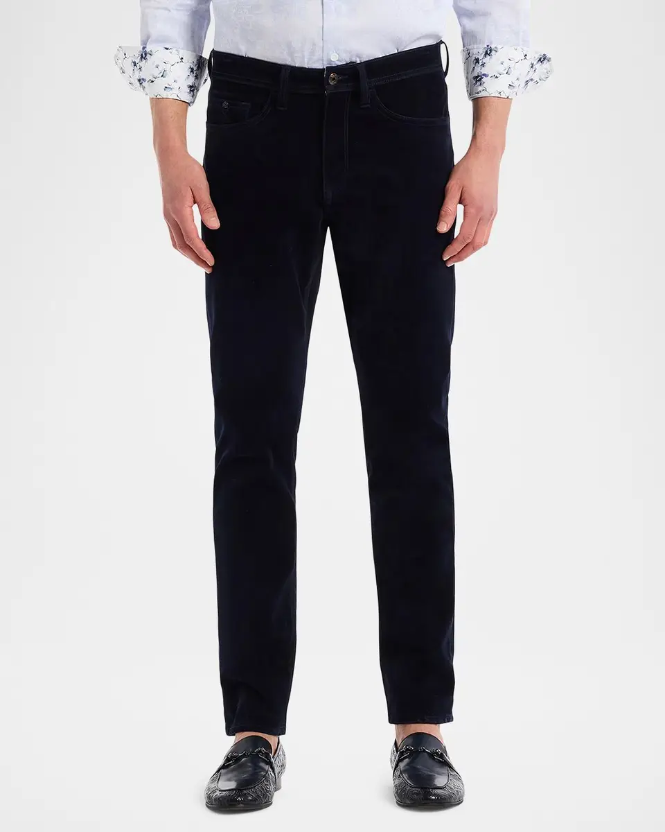 Robert Graham Men's Celestial Velvety Slim Five-Pocket Pants | Thumbnail 4 Robert Graham Men's Celestial Velvety Slim Five-Pocket Pants | Thumbnail 4