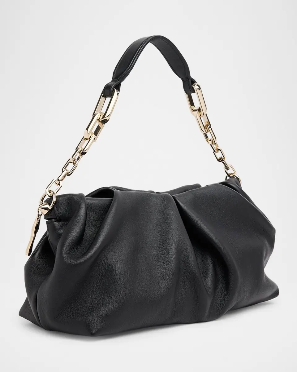 Christian Louboutin Eva Pleated Nappa Leather Shoulder Bag | Thumbnail 2 Christian Louboutin Eva Pleated Nappa Leather Shoulder Bag | Thumbnail 2