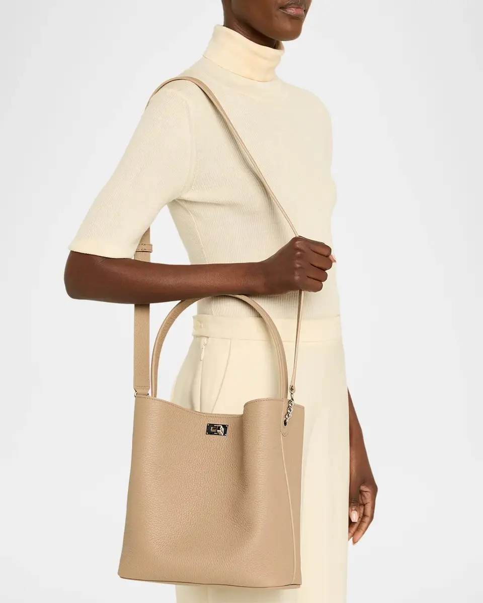 Michino Paris Odeon PM Grain Leather Bucket Bag | Thumbnail 2 Michino Paris Odeon PM Grain Leather Bucket Bag | Thumbnail 2