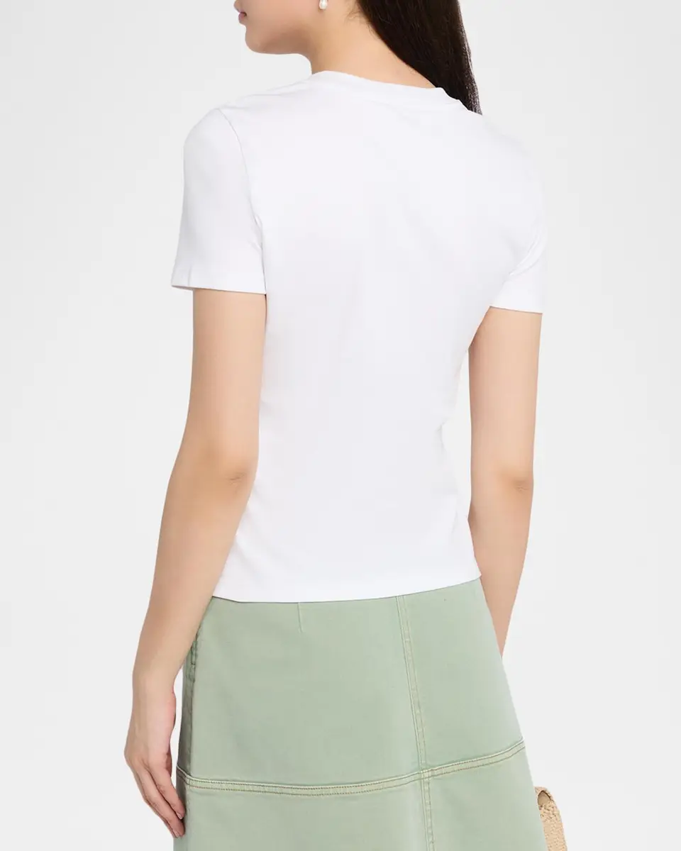 TANYA TAYLOR Kelsey Short-Sleeve Gathered Tee | Thumbnail 3 TANYA TAYLOR Kelsey Short-Sleeve Gathered Tee | Thumbnail 3