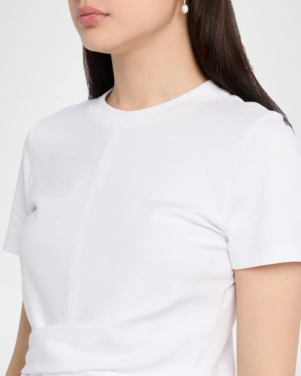 TANYA TAYLOR Kelsey Short-Sleeve Gathered Tee | Thumbnail 5 TANYA TAYLOR Kelsey Short-Sleeve Gathered Tee | Thumbnail 5