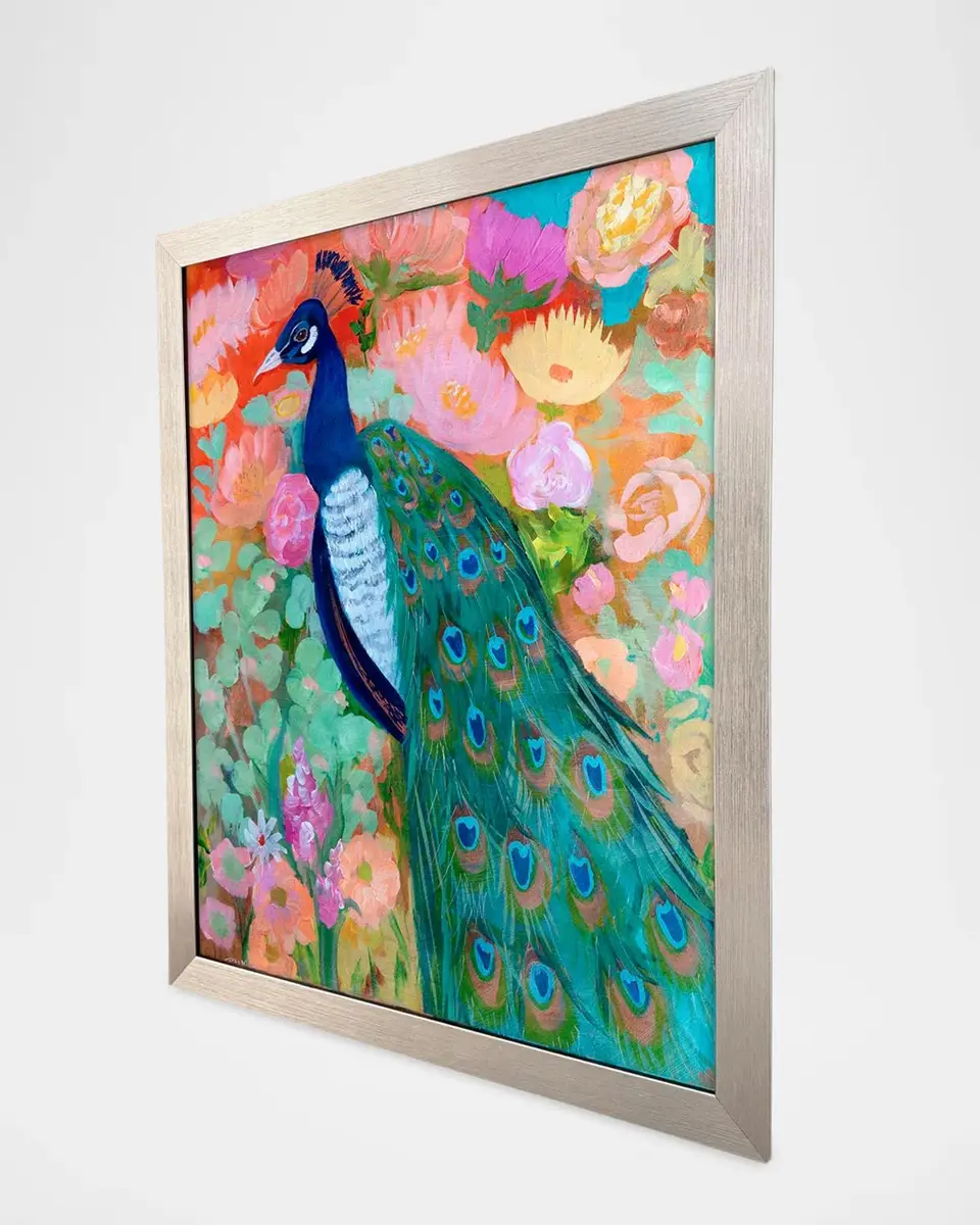 Paragon Decors "Floral Peacock II" Framed Giclee by Maria | Thumbnail 2
