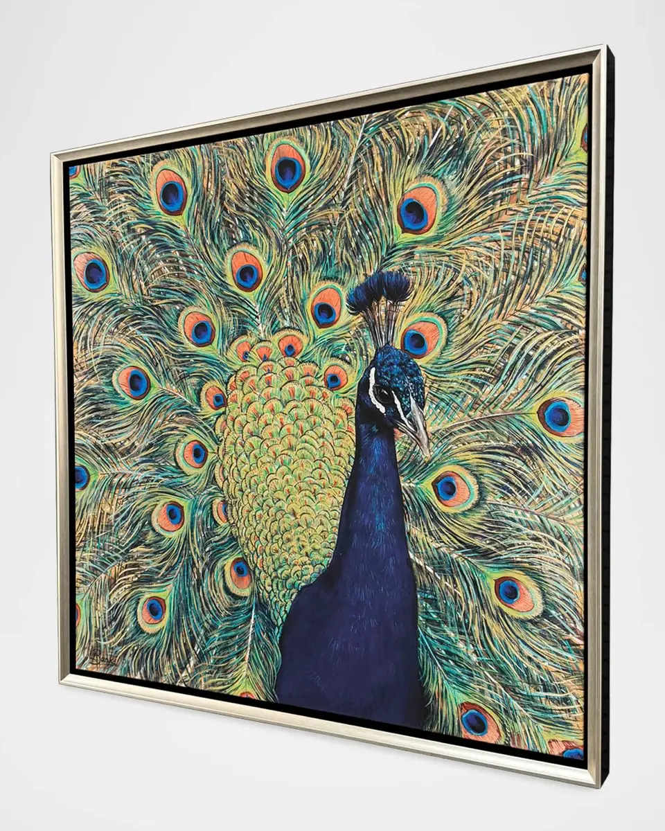 Paragon Decors "Peacock Plumage" Framed Giclee by Banks | Thumbnail 2 Paragon Decors "Peacock Plumage" Framed Giclee by Banks | Thumbnail 2