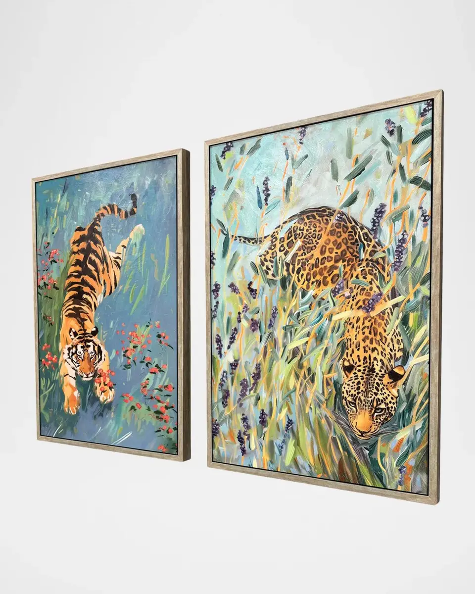 Paragon Decors "Tiger/Leopard" Framed Giclees by Amanda Tsoukanelis, Set of 2 | Thumbnail 2 Paragon Decors "Tiger/Leopard" Framed Giclees by Amanda Tsoukanelis, Set of 2 | Thumbnail 2