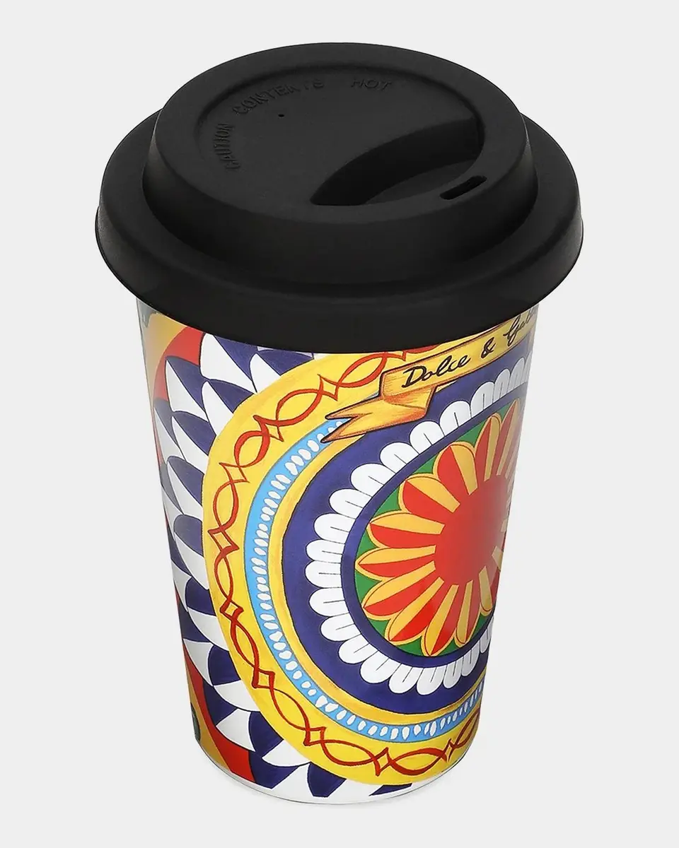 Dolce & Gabbana Carretto Ceramic Travel Mug | Thumbnail 2 Dolce & Gabbana Carretto Ceramic Travel Mug | Thumbnail 2